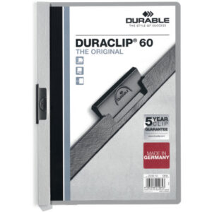 DURABLE   Klemmhefter DURACLIP 60 220910    für 60 Blatt A4           grau