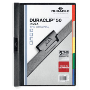 DURABLE   Klemmhefter Duraclip Index  A4 223401    schwarz