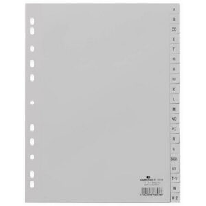 DURABLE   Register PP                 A4 651010    grau             A-Z 20-teilig