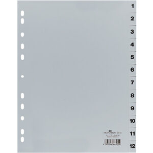 DURABLE   Register PP                 A4 651210    grau                      1-12