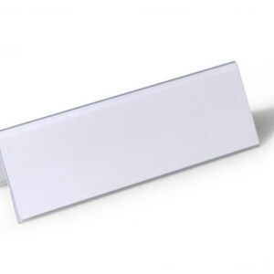 DURABLE   Tischnamensschild Dachform 805219    transp., 61/122x210mm  25 Stk.