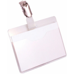 DURABLE   Namensschild mit Clip 810619    transp., PVC, 60x90mm  25 pcs.