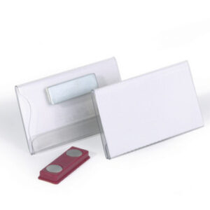 DURABLE   Namensschild mit Magnet 811619    transp., PVC, 40x75mm  25 Stk.