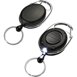 DURABLE   Ausweishalter JOJO Style LED 819801    mit Ring               schwarz