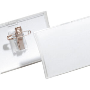DURABLE   Namensschild Click Fold 821119    m.Kombiklemme, 40x75mm  25Stk.