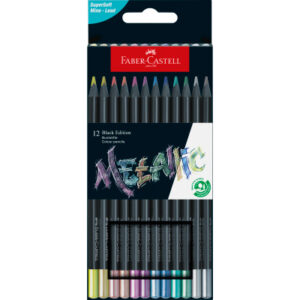FABER-CA. Farbstifte Black Edition 116415    Metallic              12 Stück