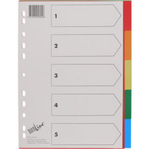 BÜROLINE  Register PP                 A4 40980     bunt                  5-teilig