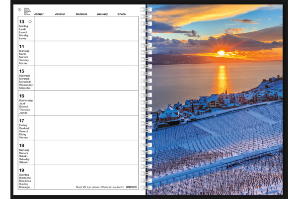 CALENDARI Agenda Photo-Almanach 2025 36204765 1W/1S ML A5 - Paul Morger 