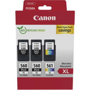 CANON     Multipack Tinte XL       BKCMY PGCL560/1 Pixma TS5350  2xBKXL & 1xCMYXL