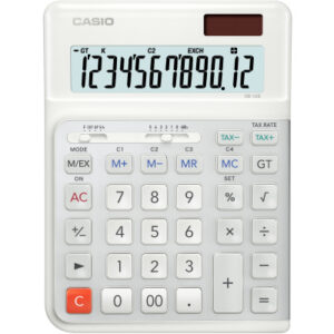 CASIO     Tischrechner DE-12E-WE weiss