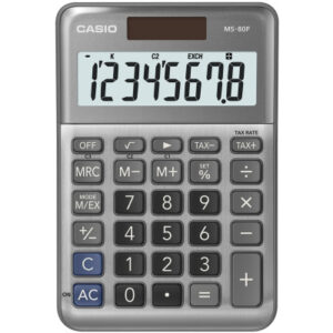 CASIO     Tischrechner MS-80F    grau