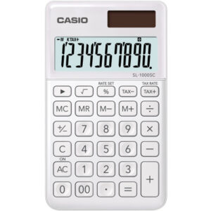 CASIO     Taschenrechner SL-1000SC weiss