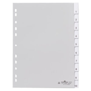 DURABLE   Register PP                 A4 644110    grau                 10-teilig