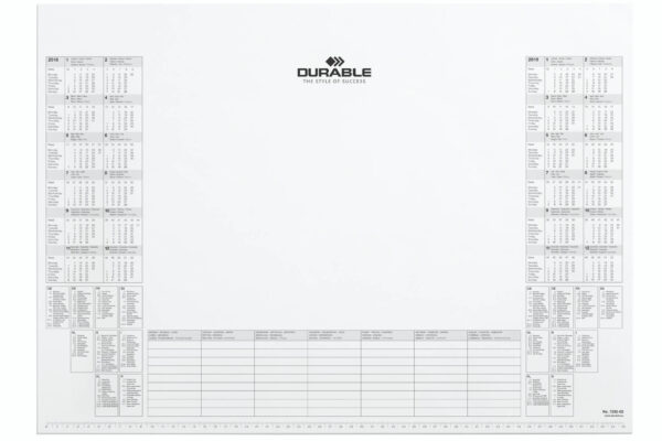DURABLE   Schreibunterlage       57x41cm 729202    Kalenderblock, 2024-2025