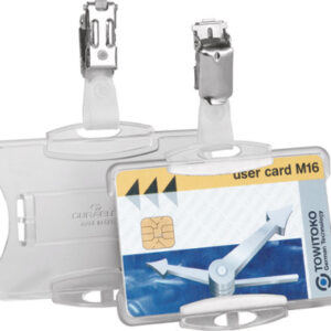 DURABLE   Ausweishalter mit Clip 811819    transparent, 54x85mm   25 Stk.