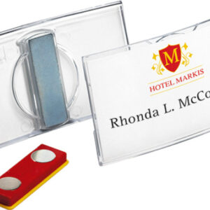 DURABLE   Namensschild Konvex mit Magnet 812319    transp.,acryl,40x75mm  25 Stk.