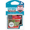DYMO      D1 Vinyl Band          12mmx3m 1978366   weiss/rot – Bild 2