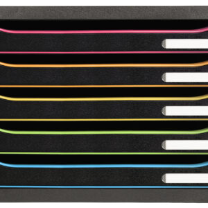 EXACOMPTA Schubladenbox Big-Box Plus 308914D   schwarz/Harlekin, 5 Schubl.