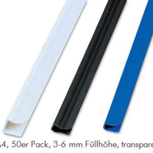 FELLOWES  Klemmschiene                A4 5383401   transparent    3-6mm, 50 Stück
