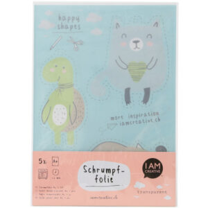 I AM CREA Shrinkfolie A4 4010.48   transparent, 5 Blatt