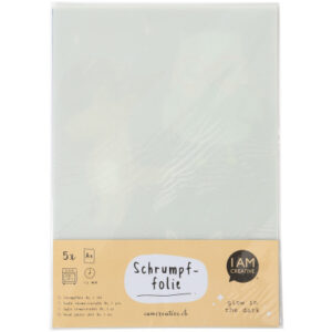 I AM CREA Shrinkfolie A4 4010.49   glow in the dark, 5 Blatt