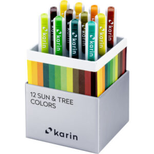 KARIN     Real Brush Pen Pro       0.4mm 31C3      Sun and tree Colours  12 Stück
