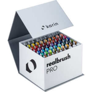 KARIN     Real Brush Pen Pro       0.4mm 31C7      Mega Box, 3 Blender   60 Stück
