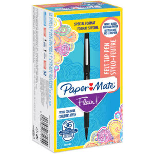 PAPERMATE Faserschreiber           0.7mm 2077174   Flair schwarz         36 Stück