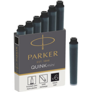 PARKER    Gelmine Quink Mini 1950407   schwarz                6 Stück