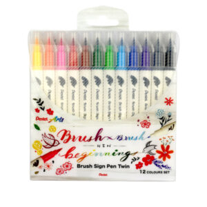 PENTEL    Brush Sign Pen Set SESW30C-1 Twin, 12 Farben