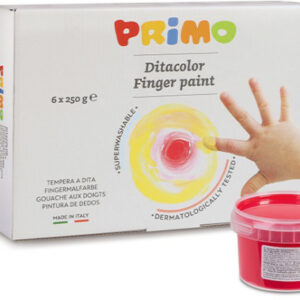 PRIMO     Fingermalfarben         6x250g 222TD6G   Box