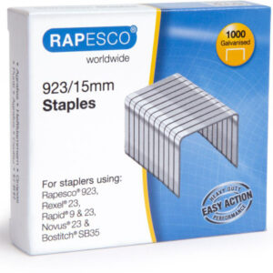 RAPESCO   Heftklammern          923/15mm 1239      1000 Stück            verzinkt