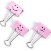 RAPESCO   Foldback Clip Emoji       32mm 1352      rosa                  20 Stück – Bild 2