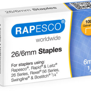 RAPESCO   Heftklammern            26/6mm S11661Z3  1000 Stück            verzinkt