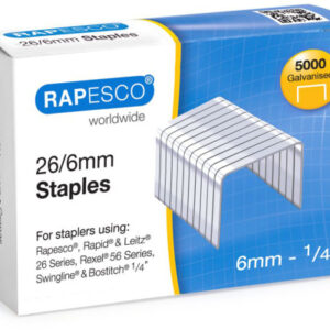 RAPESCO   Heftklammern            26/6mm S11662Z3  5000 Stück            verzinkt