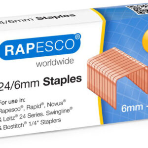 RAPESCO   Heftklammern            24/6mm S24600Z3  1000 Stück              Kupfer