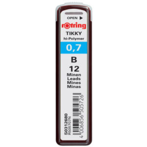 ROTRING   Feinminen                0.7mm S0312680  Dose                  12 Stück