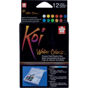 SAKURA    Aquarellfarbe Koi Pocket Field XNCW12H   Sketchbox            12 Farben