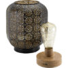 SECURIT   Dekoleuchte MARRAKECH LP-MA-BL  schwarz/gold, Akku, dimmbar – Bild 3