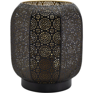 SECURIT   Dekoleuchte MARRAKECH LP-MA-BL  schwarz/gold, Akku, dimmbar