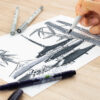 TOMBOW    Dual Brush Pen ABT PRO ABTP-5P-3 Warm Grey Colours Set, 5 Stück – Bild 4