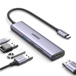 UGREEN    USB-C Hub 5-in-1 15495      2 xUSB-A,USB-C,2.0,HDMI