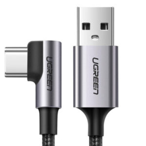 UGREEN    USB-A to USB-C Cable 2m 50942     Right Angle, Space Gray