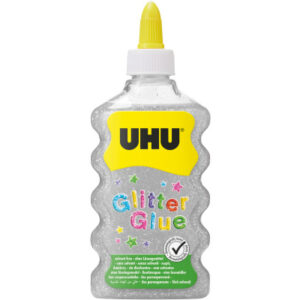 UHU       Glitter Glue Maxi 510572    silber, 185g