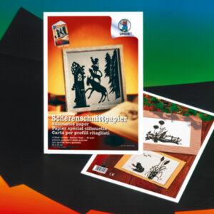 URSUS     Scherenschnittpapier   35x50cm 1703290   80g, schwarz