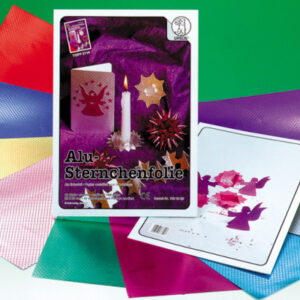 URSUS     Bastelfolie Alu        23x33cm 7990099   90g, farbig ass.      10 Blatt