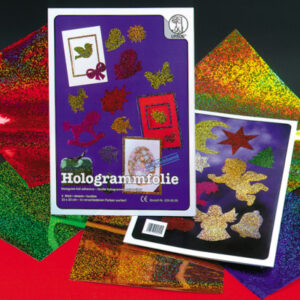 URSUS     Hologrammfolie         23x33cm 8390099   50my, 5 Farben ass.    5 Blatt