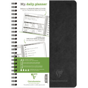 CLAIREFON Agenda AgeBag        undatiert 782391C   my Daily 125 Blatt schwarz  A5