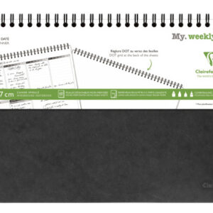 CLAIREFON Agenda AgeBag        undatiert 783491C   Weekly 60 Blatt sw.  29.7x17cm