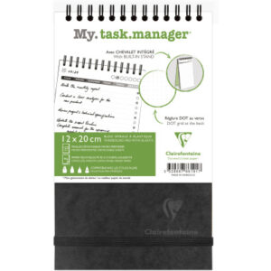 CLAIREFON Agenda AgeBag        undatiert 786191C   Task M 125 Blatt sw    12x20cm